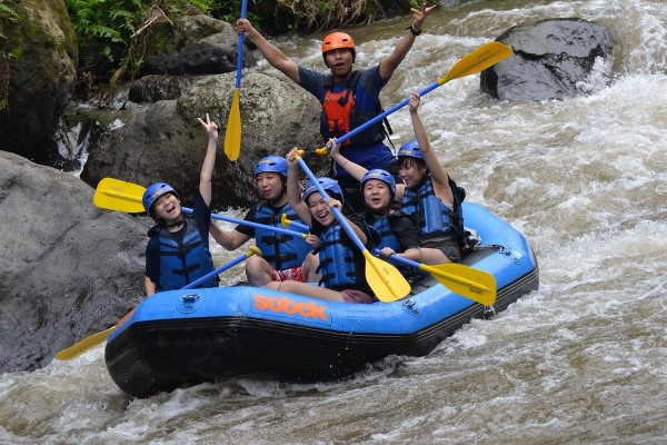In Bali - White Water Rafting at Telagawaja River by Sobek