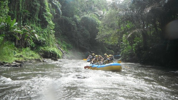 In Bali - White Water Rafting at Ayung River by Sobek